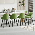 thumbnail image 3 of Zimtown Modern Swivel Barstools Set of 2, Padded Bar Chairs 26" for Dining Room, Kitchen Island, Bar, Sage Green, 3 of 7