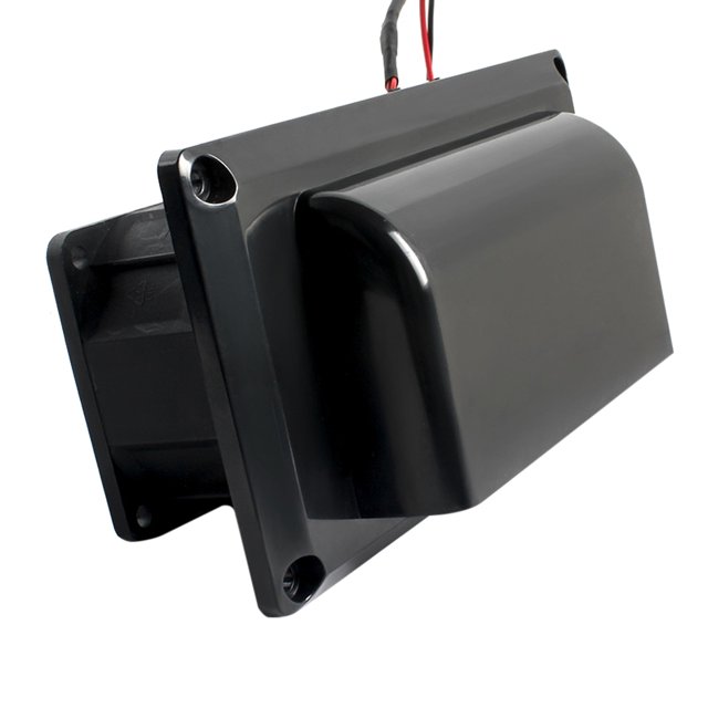 Extractor Aire Lateral para Autocaravana Remolque 12V 25W Yate (negro)