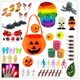 thumbnail image 1 of [Yuexinghui] Juego De Juguetes De Fiesta De Halloween Para Niños De Propiedad Intelectual Procesada, Bolsa De Juguetes Decorativos Divertidos Y Complicados Tipo B 81 Uds 1 ANGGREK Halloween Tricky Props, 1 of 8