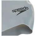 thumbnail image 5 of Speedo Unisex Adult Silicone Long Hair Swim Cap - Silver, One Size, 5 of 5