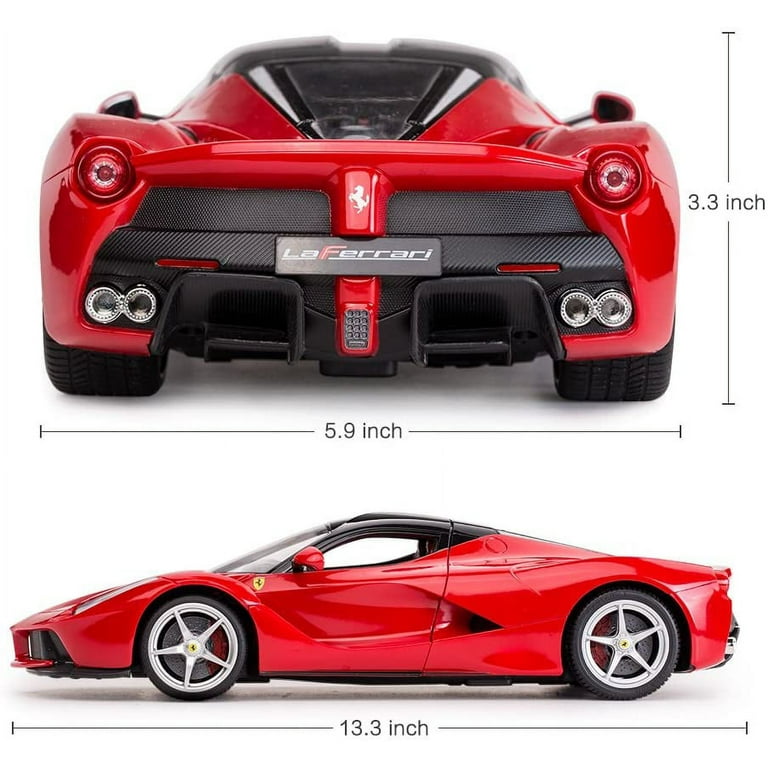 Rastar RC Car | 1/14 Scale Ferrari LaFerrari Radio Remote Control R/C Toy  Car Model Vehicle for Boys Kids, Red