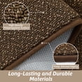 thumbnail image 5 of JAATOP Indoor Doormat 24"x 36", Dirt Trapping and Moisture Absorbent Entryway Rug with Non-Slip TPR Backing, Machine Washable, Brown, 5 of 8