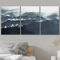 thumbnail image 3 of wall26 Canvas Print Wall Art Set Aerial View Duotone Mountain Range Nature Wilderness Photography Realism Rustic Landscape Colorful Cool for Living Room, Bedroom, Office - 16"x24" x 3, 3 of 5