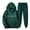 Green, variant on 2 PC Tracksuit Set Plus Size Men Women Casual Loose Long Sleeve Hoodie Sweatsuit Sets Trendy Print Pullover Sweatshirt Joggers Sweatpants Set,Green,3XL