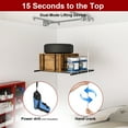 thumbnail image 4 of All-Steel Overhead Garage Rack 250LB Capacity 4x4FT for High Ceilings, 4 of 15