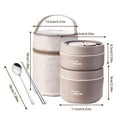 thumbnail image 6 of Sufanic Bento Box Adult Lunch Box,Portable Insulated Lunch Box Containers Set, 6 of 10