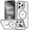 Gray, variant on KOMI Magnetic Case for iPhone 13 Pro Max Case with Camera Stand [Compatible with MagSafe] [Military Drop Tested] Shockproof Slim Clear iPhone 13 Pro Max Phone Case for Women Men 6.7'' Gray