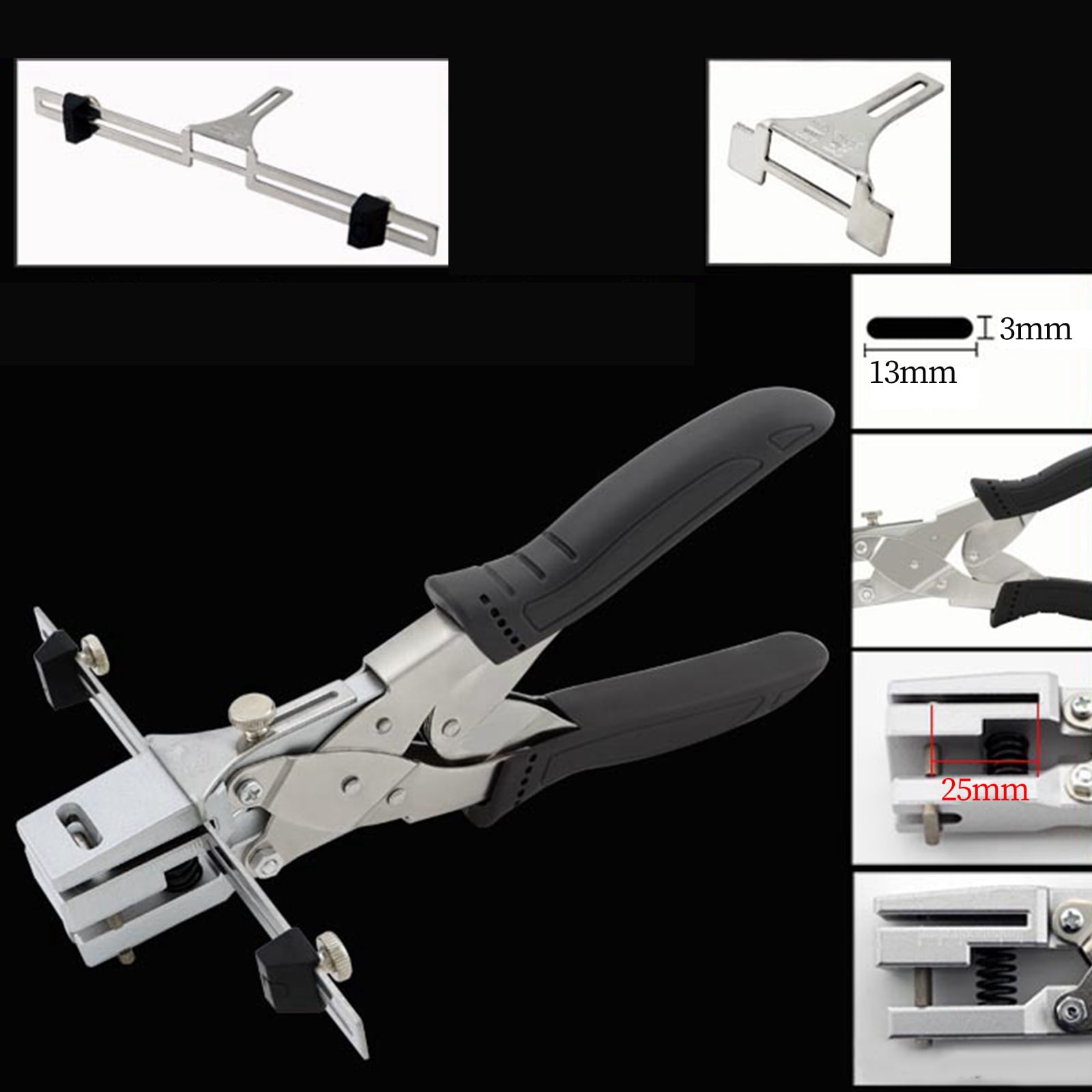Oval Hole Puncher, Insignia HolePunching Tool, Heavy Duty Slot Puncher, Slotting Single Hole Punch, Hole Puncher for Crafts Scrapbooking PVC