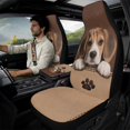 thumbnail image 3 of Xoenoiee Dachshund Paw Pattern Car Accessories Set of 5, PU Leather Car Seats Cover Protector, Seatbelt Cover, Auto Armrest Cover Protector for Most Vehicle, SUV, Truck, 3 of 7