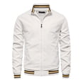 thumbnail image 1 of Veste de Moto Homme Résistante à la Chaleur Décontractée à Fermeture Éclair Chaude Coupe-Vent avec Poches Manteau de Moto, 1 of 9