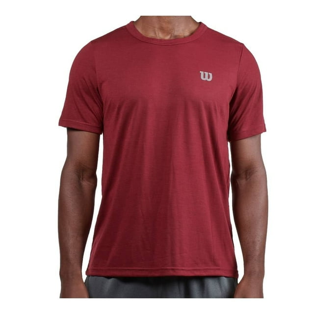 Playera Wilson para Hombre, Vino Talla G