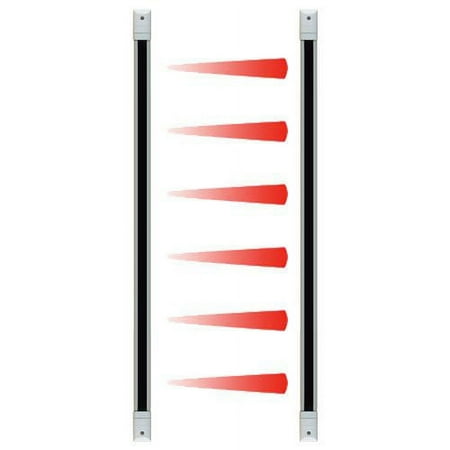 Seco-Larm Enforcer Curtain Sensors, In/Outdoor, 6 Beams, 44 In., White