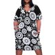 thumbnail image 1 of Vestido suelto estilo coreano para mujer en vestido largo con estampado floral blanco estilo moderno medio estilo vintage, 1 of 6