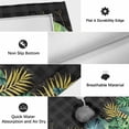 thumbnail image 6 of Summer Botanical Outdoor Rug for Patio/Deck/Porch, Non-Slip Large Area Rug 6 x 9 Ft, Tropical Monstera Palm Leaf Black Indoor Outdoor Rugs Washable Area Rugs, Reversible Camping Rug Carpet Runner, 6 of 8