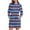 Blue, variant on Kaemgyyd Long Sleeve Dress for Women Lightweight Pocket Hoodie Dress Spring Fall Casual Stripe Sweatshirts Dress for Women