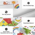 thumbnail image 6 of Children's Day Outdoor Rug for Patio/Deck/Porch, Non-Slip Large Area Rug 5 x 7 Ft, Cartoon Painting Rainbow Rocket Butterfly Indoor Outdoor Rugs Washable Area Rugs, Camping Rug Carpet Runner, 6 of 8