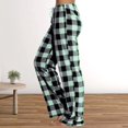 thumbnail image 2 of Mepaouo Women Pajama Pants Warm Plaid Lounge Pj Bottoms Drawstring Wide Leg Sleepwear Sizes S-3X, 2 of 7