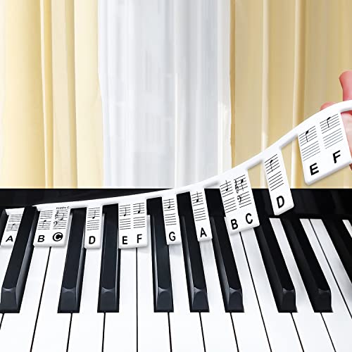  Removable Piano Keyboard Note Labels, Piano Note