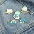 thumbnail image 7 of ZILEFSILK 5pcs Cute Animal Cat Enamel Pins Set Funny Brooch for Backpack Jacket Hat Lapel Bag Cool Pins Aesthetic, 7 of 7