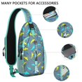 thumbnail image 2 of Crossbody Sling Backpack for Women Men Shark 1 Shoulder Sling Crossbody Casual Chest Bag for Travel Sports Running Hiking, 2 of 5