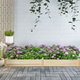 thumbnail image 3 of Patiojoy Raised Garden Bed Planter Wooden Elevated Vegetable Flower Rectangular Kit Box, 3 of 9