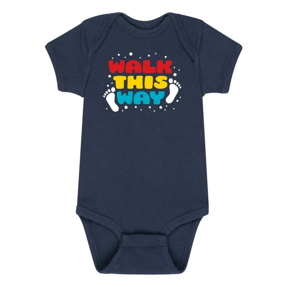 Instant Message - Walk This Way - Infant Baby One Piece