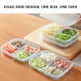 thumbnail image 6 of RuiJiao Divided Storage Container, Multi Purpose Sealed Onion, Ginger Garlic Container, Leak Proof Refrigerator Storage Box for Salad, Lettuce, Vegetable and Meat Preservation, 6 of 9