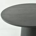 thumbnail image 4 of KOSSMAI Base de Table à Manger Ronde Moderne en Bois pour Salle à Manger, Salon, Entrée 35 Pouces Noir, 4 of 6
