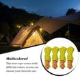 thumbnail image 2 of 4 Pcs Corde de Tente Fil de Randonnée Fournitures de Camping Structure Ferme Accessoire DIY Équipement d'Escalade Multifonctionnel Coupe-Vent Réfléchissant Jaune, 2 of 7
