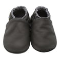 thumbnail image 2 of YALION Baby Boys Girls Shoes Crawling Slipper Toddler Infant Soft Leather First Walking Moccs(Grey,12-18 Months), 2 of 6