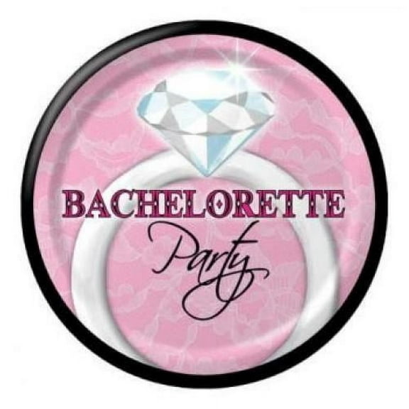 Creative Converting Sassy and Sweet Bachelorette Party Dessert Plates, 8 Count