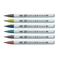 thumbnail image 2 of Kuretake Zig Clean Color Real Brush Markers 6/pkg-smoky Colors, 2 of 2