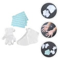 thumbnail image 2 of 200pcs Cubierta de plástico para pies Guantes únicos Cubierta de pies Guantes portátiles con adhesivo, 2 of 4