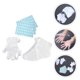 thumbnail image 2 of 200pcs Cubierta de plástico para pies Guantes únicos Cubierta de pies Guantes portátiles con adhesivo, 2 of 4