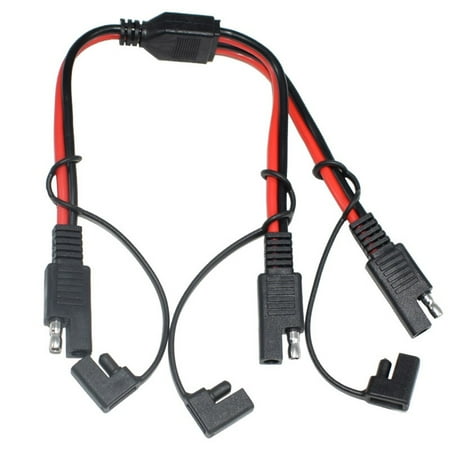 

SAE 1 to 2 Power Extension Cord Plug for Car Solar Panel Battery Charger