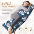 thumbnail image 3 of KLL Ultra Soft Microfiber Body Pillow Cover/Pillowcases 20"x54" with Hidden Zipper Closure-Snow Penguin, 3 of 5