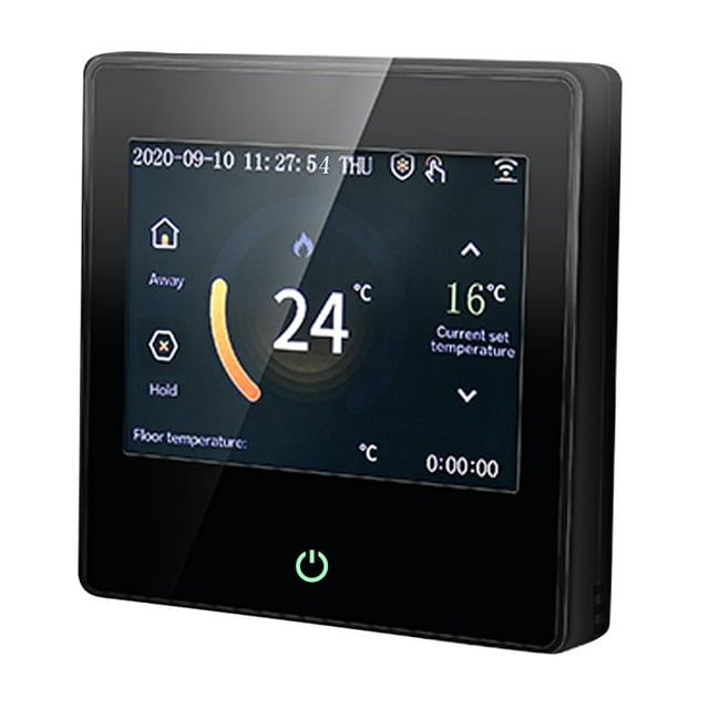 110-230V Wi-Fi Smart Thermostat avec Horaire Programmable de 7 Jours Application Télécommande Commande Vocale Compatible avec Alexa et Google Assistant Contrôleur Rétroéclairé LCD Chauffage d'Eau Température