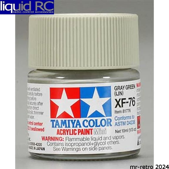 Tamiya USA TAM81776 Acrylic Mini XF76 Gray/Green