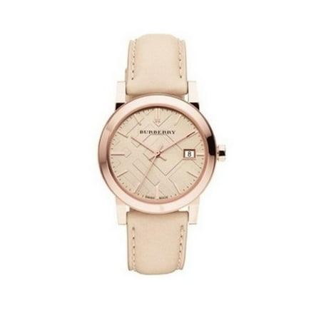 Burberry BU9210 The City Rose Gold Swiss Made Leather Womens (Best Swiss Made Watches Under 1000)
