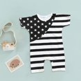thumbnail image 2 of EnJoCho Toddler Summer Jumpsuit American Independence Day Male and Female Baby Short Sleeved Jumpsuit Romper Baby Kids Boys Trendy Casual Comfort Bodysuit Clothing, 2 of 6