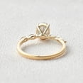 thumbnail image 4 of solitaire jewels 1.3CT Dainty Oval Moissanite Solitaire Engagement Ring For Women, 14K Yellow Gold, 4 of 5