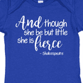 thumbnail image 4 of Inktastic Though She Be but Little She is Fierce Quote Shakespeare Girls Baby Bodysuit, 4 of 5