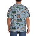 thumbnail image 5 of Fotbe Camping Caravan print Short Sleeve Button Down Shirts for Men Casual Summer Beach Wrinkle Free Shirt-3X-Large, 5 of 7