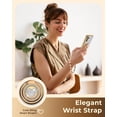 thumbnail image 4 of Étui pour Galaxy S24 Plus avec Support, Double Anneau, Étui de Téléphone de Luxe Bling pour Femmes et Filles, Cœur, Or, 4 of 4