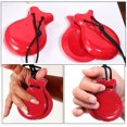thumbnail image 4 of 1 Pair Spanish Castanets Dance Performance Castanets Traditional Wood Hand Percussion Castanets, 4 of 8