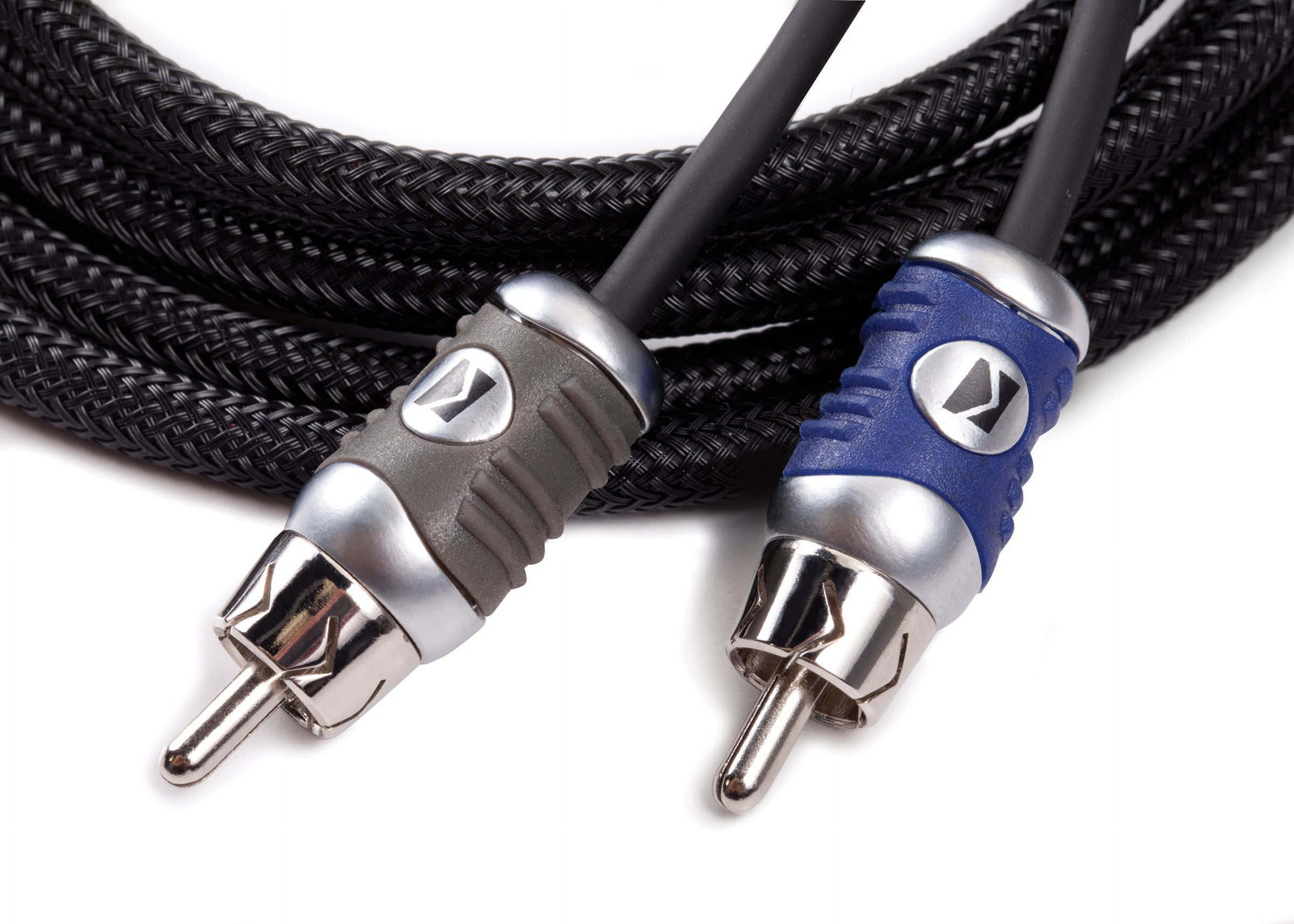 Kicker 46KISL K-Series Interconnect, Speaker Wire To RCA Adapter w/ 46QI23 3 Meter 2-Channel Signal Cable