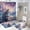 Fantasy Polar Bear-colorful Sky Cloud, variant on 4Pcs Fantasy Polar Bear Colorful Sky Cloud Star Snow Mountain Lake Shower Curtain Set with Rugs, Toilet Lid Cover and Bath Mat, Bathroom Curtains Decor Shower Curtains, 72" x 72"