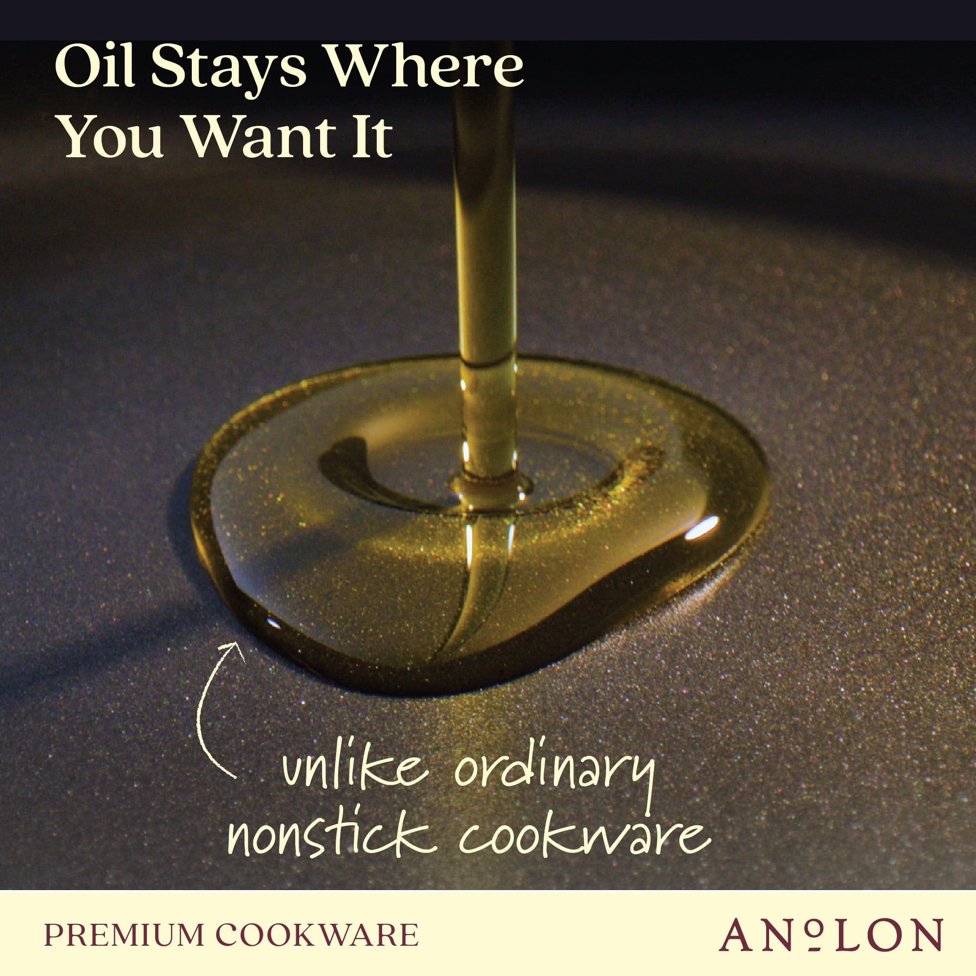 Anolon Ascend 10 Piece Hard Anodized Nonstick Kitchen Cookware Pots and Pans Set, Bronze