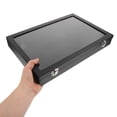 thumbnail image 5 of IBASETOY Black Transparent Lapel Pin Display Case Organizer for Badge Medal Jewelry Collection, 5 of 8