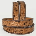 thumbnail image 2 of BE BAR H EQUINE Western Genuine Leather Men And Women Belt Floral, 2 of 4